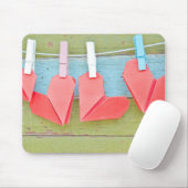 Papieren hartslag op de kast muismat (Met muis)