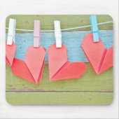 Papieren hartslag op de kast muismat (Voorkant)