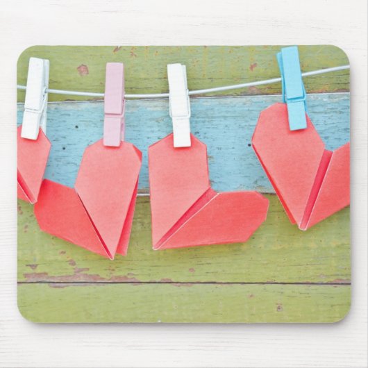 Papieren hartslag op de kast muismat (Voorkant)