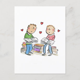 Papieren jubileum briefkaart