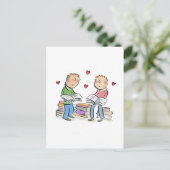 Papieren jubileum briefkaart (Staand voorkant)