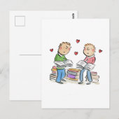 Papieren jubileum briefkaart (Voorkant / Achterkant)
