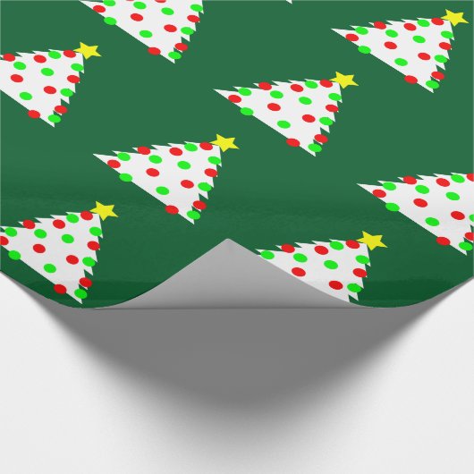 Papieren kartonnen kerstboom cadeaupapier (Hoek)