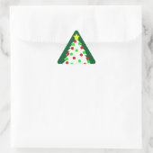 Papieren kartonnen kerstboom sticker (Tas)