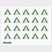 Papieren kartonnen kerstboom sticker (Vel)