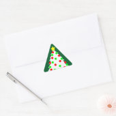 Papieren kartonnen kerstboom sticker (Envelop)