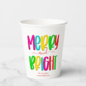 Papieren kerst met fijne kerst papieren bekers (Achterkant)