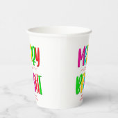 Papieren kerst met fijne kerst papieren bekers (Rechts)