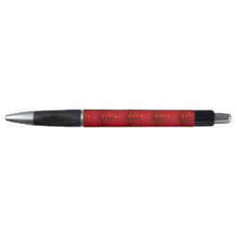 Papieren Kerstboom Rood Achtergrond Pen