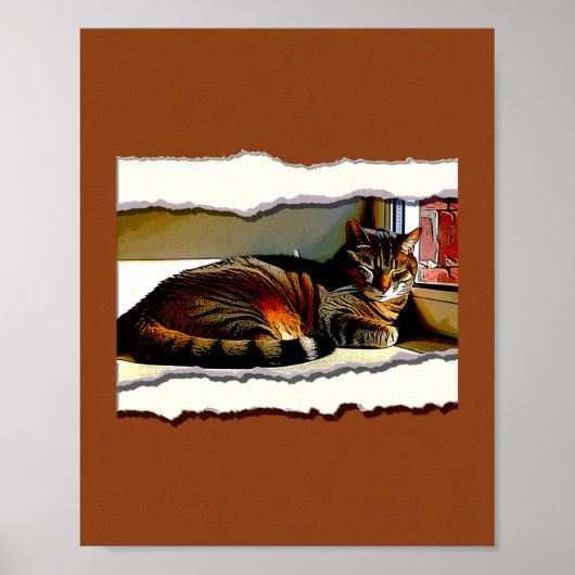 Papieren Knip Uitrust Huis Kunstprint Poster (Voorkant)
