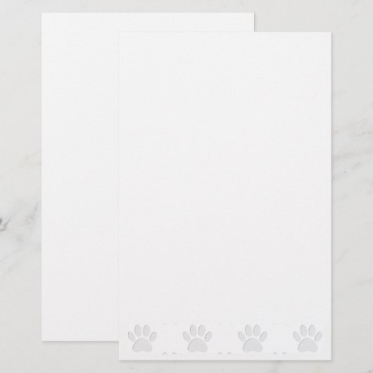 Papieren knippagina's briefpapier (Voorkant / Achterkant)