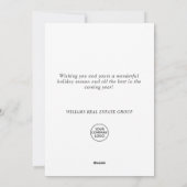 Papieren knippen kerstcadeautje Bedrijfsgroet Feestdagenkaart (Achterkant)