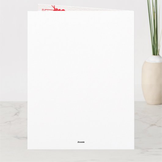 Papieren Knippend Tijgerjaar Chinees Nieuwjaar Gro Kaart (Achterkant)