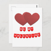 Papieren knipsel uit de Valentijnse harttekening Briefkaart (Voorkant / Achterkant)