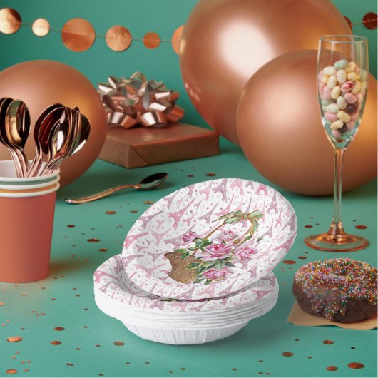 Papieren koffertjes voor Eiffel Tower Papieren Kommen (Multi)