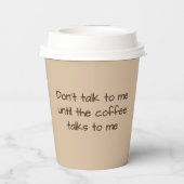 papieren koffiebeker bekers (Achterkant)