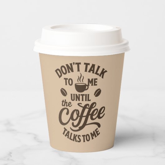 papieren koffiebeker bekers (Voorkant)