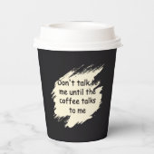 papieren koffiebeker bekers (Achterkant)