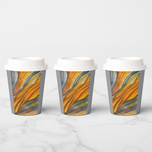 Papieren koffiekop bekers (Multi)