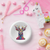 Papieren Kom - Het Kleurrijke Herten Kunstwerk (Feest)