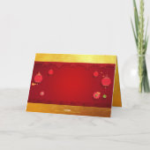 Papieren konijn Chinees Jaar van de Gestyleerde La Feestdagen Kaart (Achterkant)