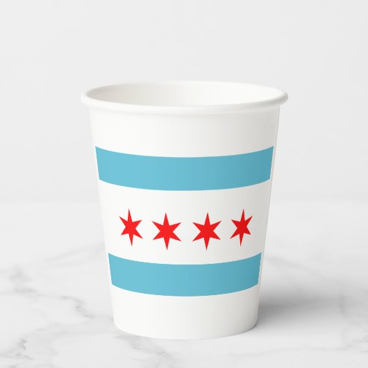 Papieren kopbekerkopjes van Chicago Papieren Bekers (Achterkant)