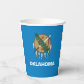 Papieren kopbekerkopjes van Oklahoma Papieren Bekers (Achterkant)