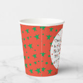 Papieren kopjes "De gelukkige rendiertjes" 8 oz. Papieren Bekers (Rechts)