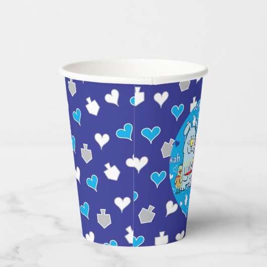 Papieren kopjes "Gezelschapsdieren/Geesten en Drei Papieren Bekers (Rechts)