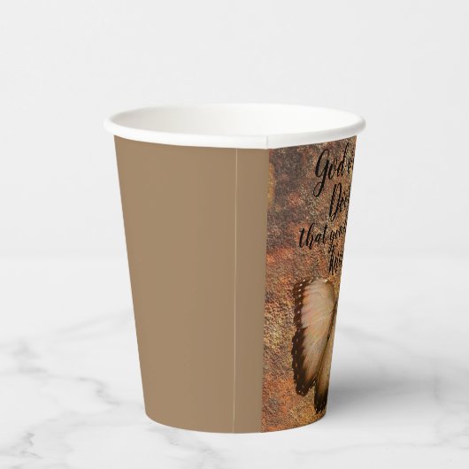 Papieren kopjes "God opent deuren" Religieuze Part Papieren Bekers (Rechts)