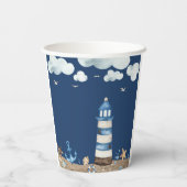 Papieren kopjes met eigen Baby shower Bekers (Achterkant)