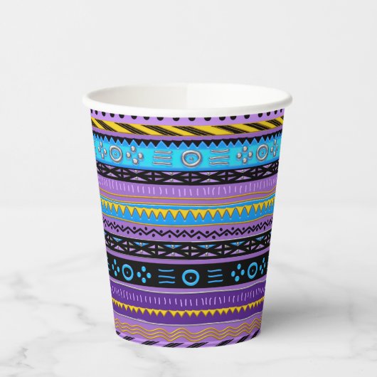 Papieren kopjes met tropisch stammodel papieren bekers (Links)