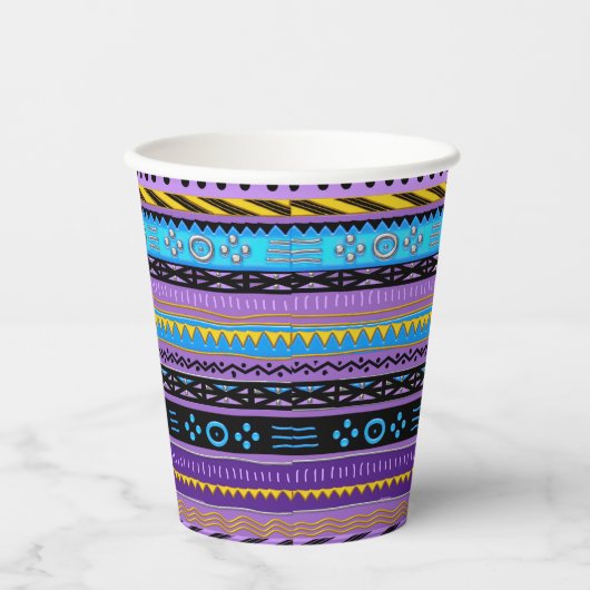 Papieren kopjes met tropisch stammodel papieren bekers (Voorkant)