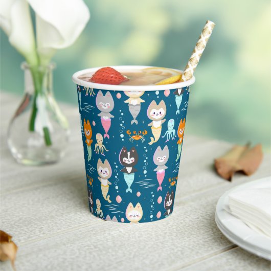 Papieren kopjes nautische thema verjaardag. papieren bekers (Insitu)