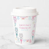 Papieren kopjes nautische thema verjaardag. papieren bekers (Achterkant)