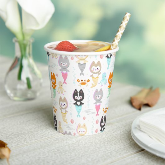 Papieren kopjes nautische thema verjaardag. papieren bekers (Insitu)