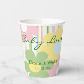 Papieren kopjes "Picnic Floral" 8 oz. Papieren Bekers (Links)