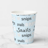 Papieren kopjes "Snips and Snagels" 8 oz. Bekers (Links)