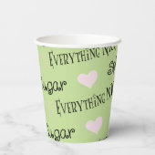 Papieren kopjes "Sugar and Spice" 8 oz. Papieren Bekers (Achterkant)