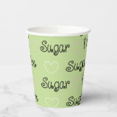 Papieren kopjes "Sugar and Spice" 8 oz. Papieren Bekers (Links)