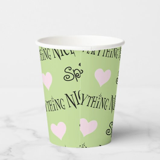 Papieren kopjes "Sugar and Spice" 8 oz. Papieren Bekers (Rechts)