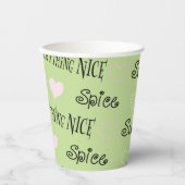 Papieren kopjes "Sugar and Spice" 8 oz. Papieren Bekers (Voorkant)