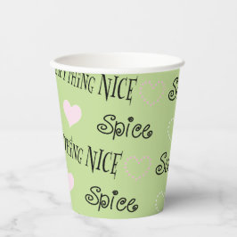 Papieren kopjes "Sugar and Spice" 8 oz. Papieren Bekers