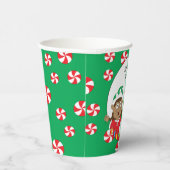 Papieren kopjes "Twee gelukkige elfen" 8 oz. Papieren Bekers (Rechts)