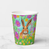 Papieren kopjes voor een haastige verjaardag, bewe papieren bekers (Achterkant)