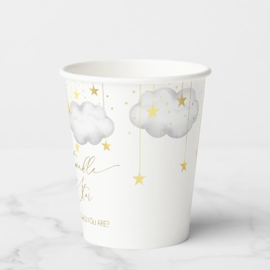 Papieren kopjes voor maan- en sterftpapier papieren bekers (Achterkant)