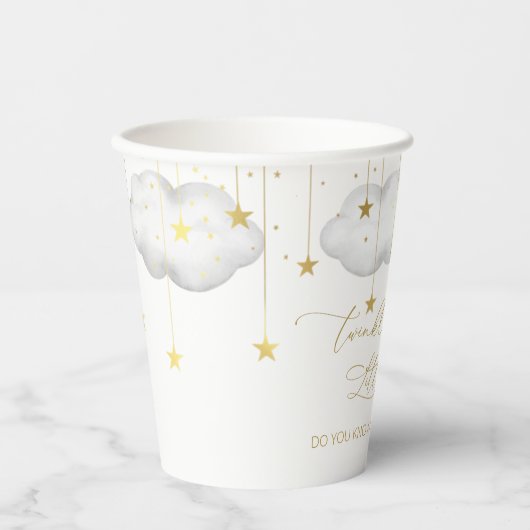 Papieren kopjes voor maan- en sterftpapier papieren bekers (Voorkant)