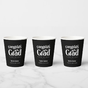Papieren kopjes voor Retro Type Graduy Party Bekers
