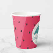 Papieren kopjes "Watermelon Umbrella" 8 oz. Papieren Bekers (Voorkant)