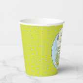 Papieren koppen "Blauw/groen" 8 oz. Papieren Bekers (Rechts)